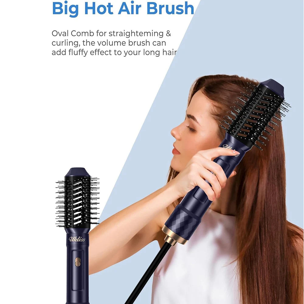 GlowHer 6 in 1 Blow Dryer Brush Auto طقم تصفيف الشعر 6 في 1