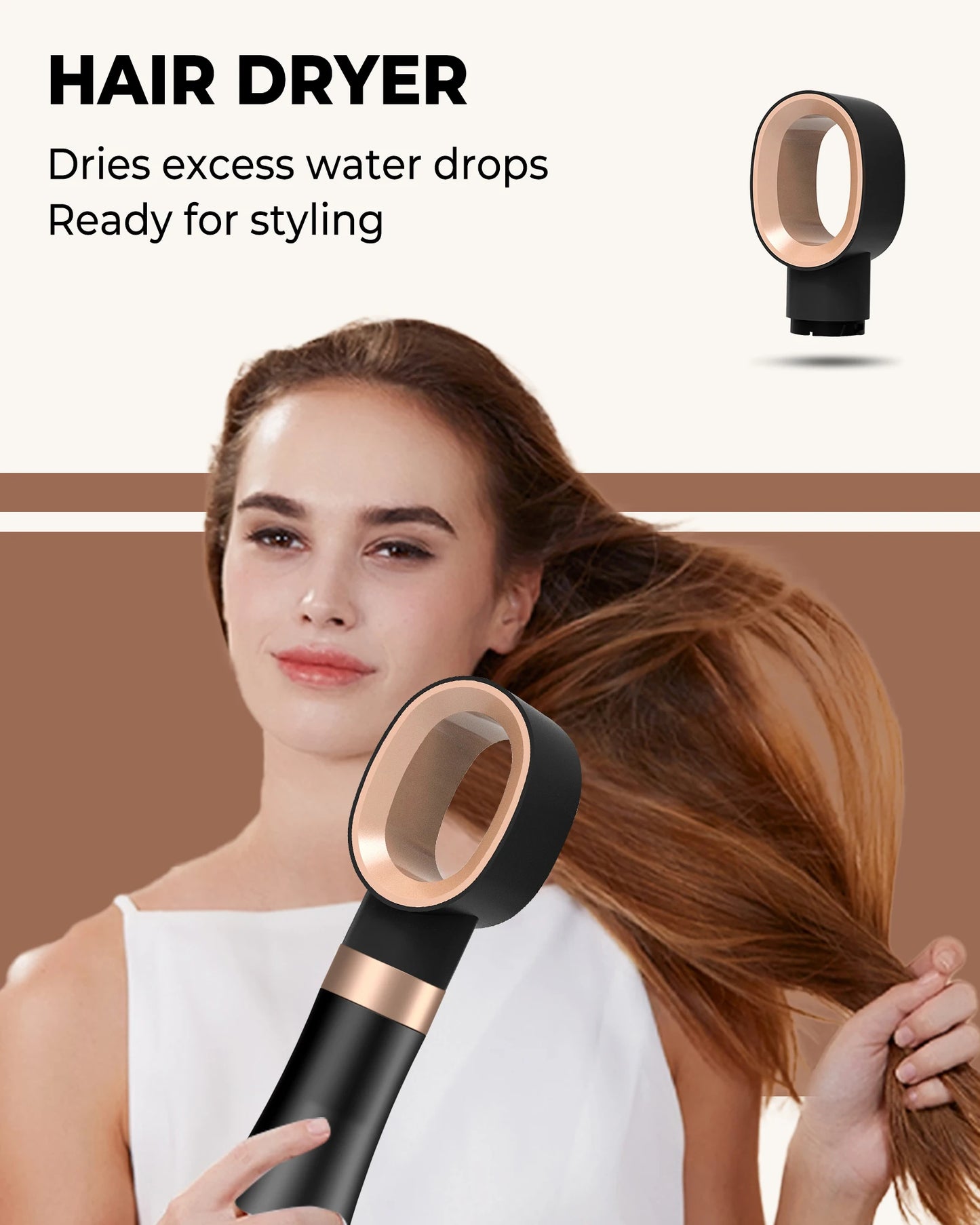 GlowHer Volume Styler Pro | جهاز تصفيف الشعر 4 في 1 بلمسة احترافية