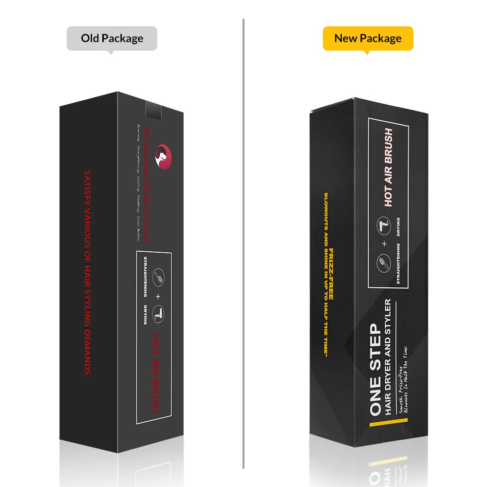 One Step Hair Dryer and Volumizer 1000W Rotating Hot Air Brush Professional Blow Dryer Comb Brush Electric Ion Blow Dryer Brush