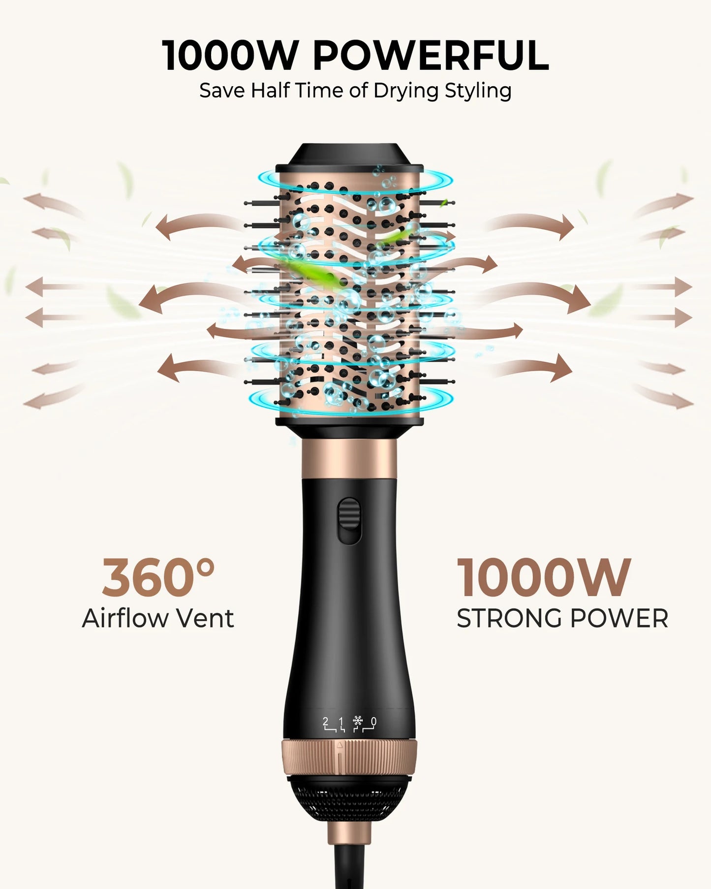 GlowHer Volume Styler Pro | جهاز تصفيف الشعر 4 في 1 بلمسة احترافية